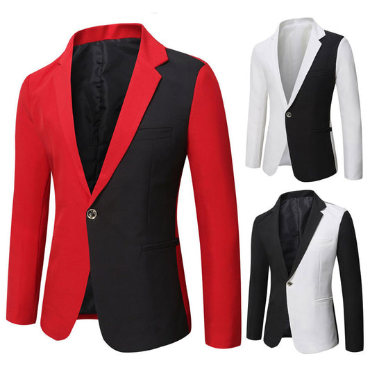 Men's Multicolor Slim-fit Blazer – Stylish Formal Jacket