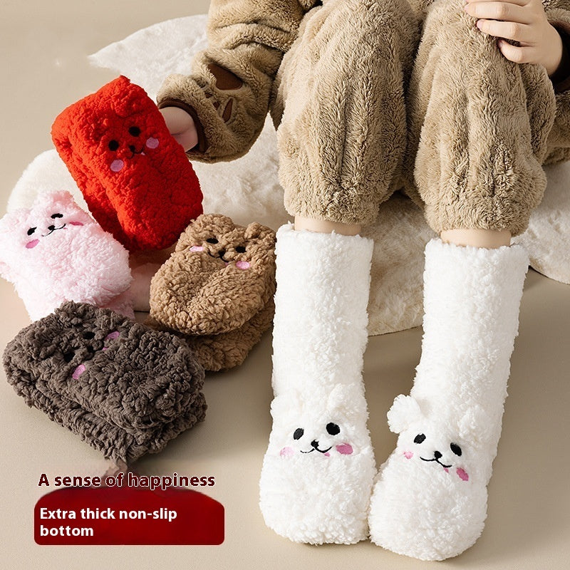 Warm Velvet Thick Non-Slip Winter Floor Socks