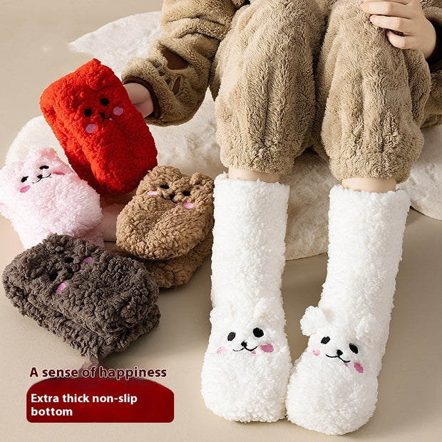 Warm Velvet Thick Non-Slip Winter Floor Socks