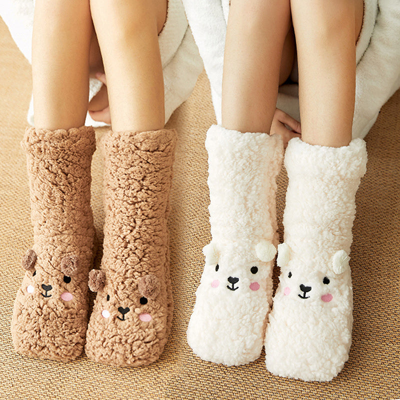Warm Velvet Thick Non-Slip Winter Floor Socks