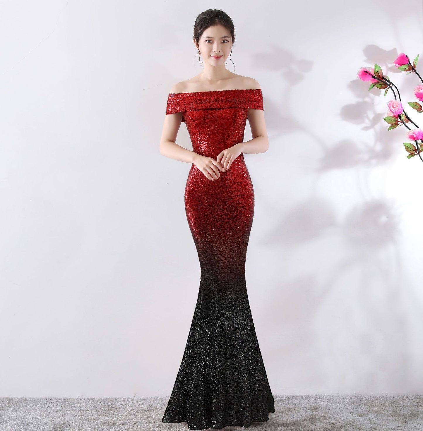 Birthday Party Host Long Dress – Elegant Women’s