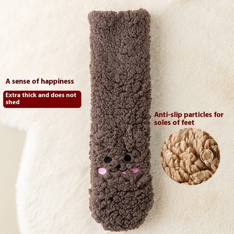 Warm Velvet Thick Non-Slip Winter Floor Socks