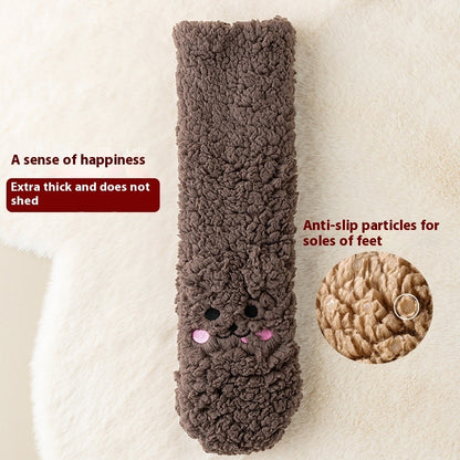 Warm Velvet Thick Non-Slip Winter Floor Socks
