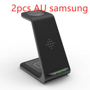 3 in 1 Wireless Fast Charging Station and Phone Stand