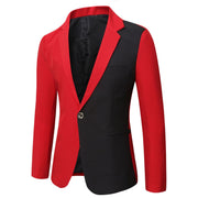Men's Multicolor Slim-fit Blazer – Stylish Formal Jacket