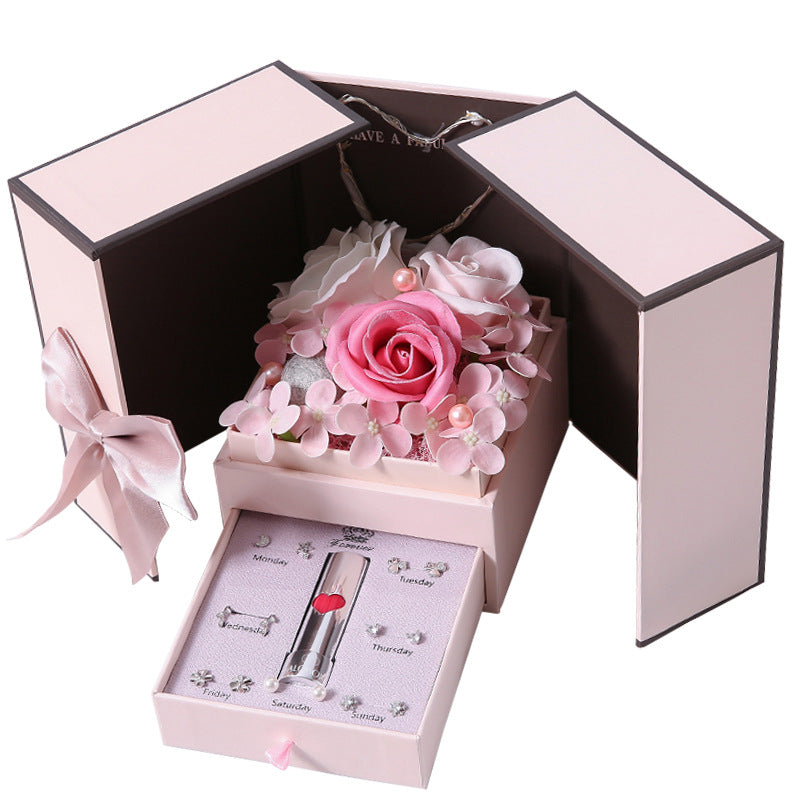 Mother’s Day Double Door Rose Gift Box – Jewelry & Decorative Keepsake