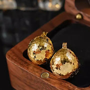 S925 Sterling Silver 3D Women’s Earrings with Buckle & Fabric