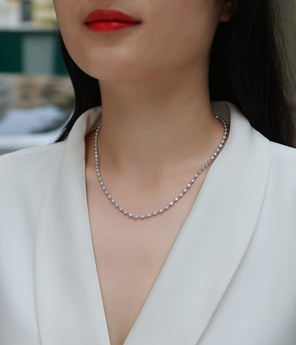 Heart-to-Heart S925 Silver Platinum Plated Moissanite Pendant