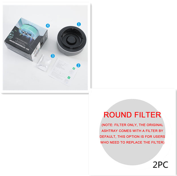 Portable Smoke Removal Air Purifier Ashtray for Car and Home