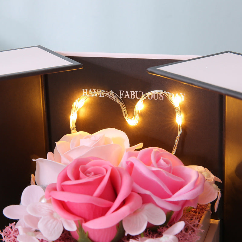 Mother’s Day Double Door Rose Gift Box – Jewelry & Decorative Keepsake