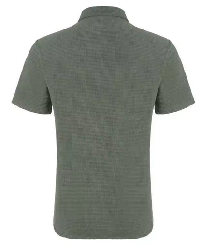 Men's Casual Loose Checked Short-sleeved Shirt