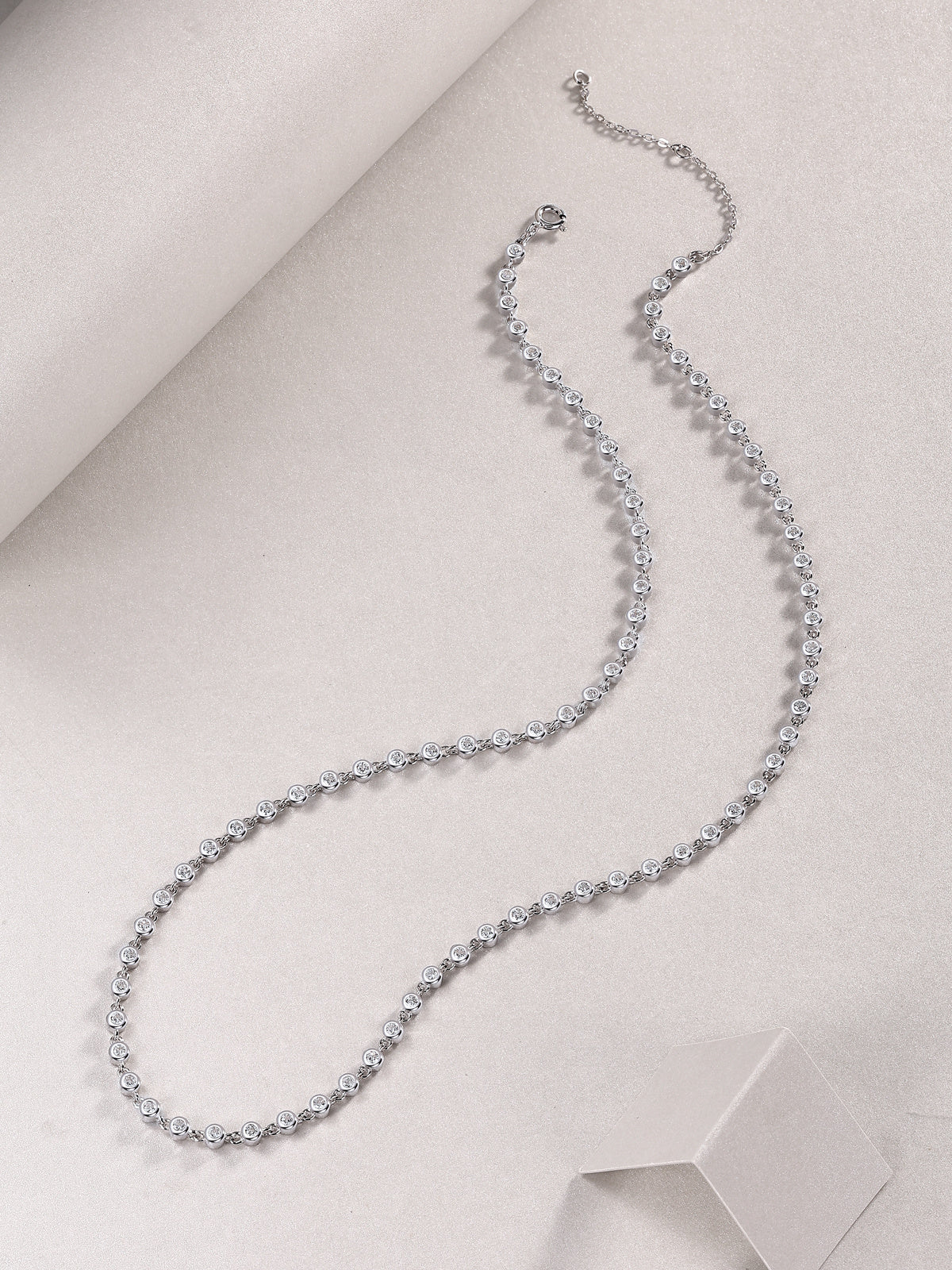 Heart-to-Heart S925 Silver Platinum Plated Moissanite Pendant