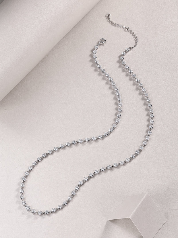 Heart-to-Heart S925 Silver Platinum Plated Moissanite Pendant