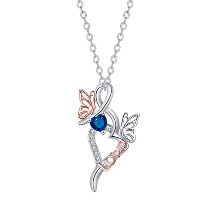 Butterfly Pendant Necklace Gifts For Girlfriend Light Luxury