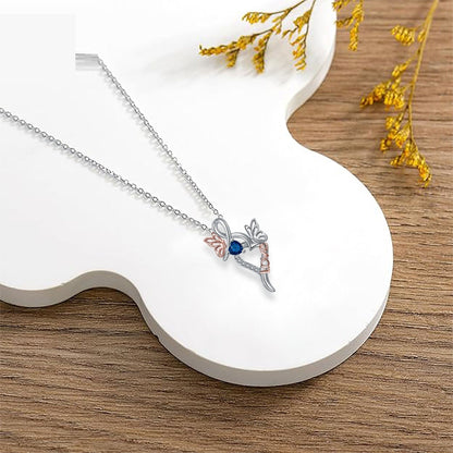 Butterfly Pendant Necklace Gifts For Girlfriend Light Luxury