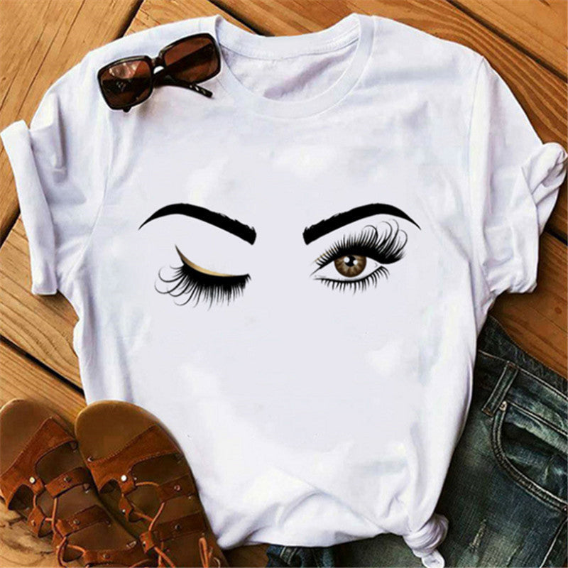 Lip print ladies T-shirt
