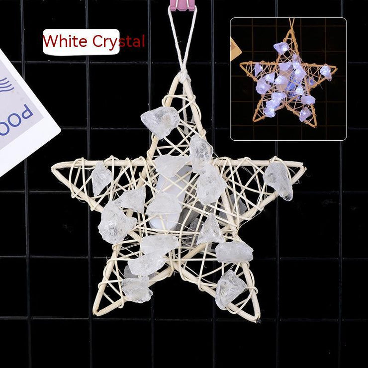 Christmas Halloween Decorative Lights Natural Crystal Stone