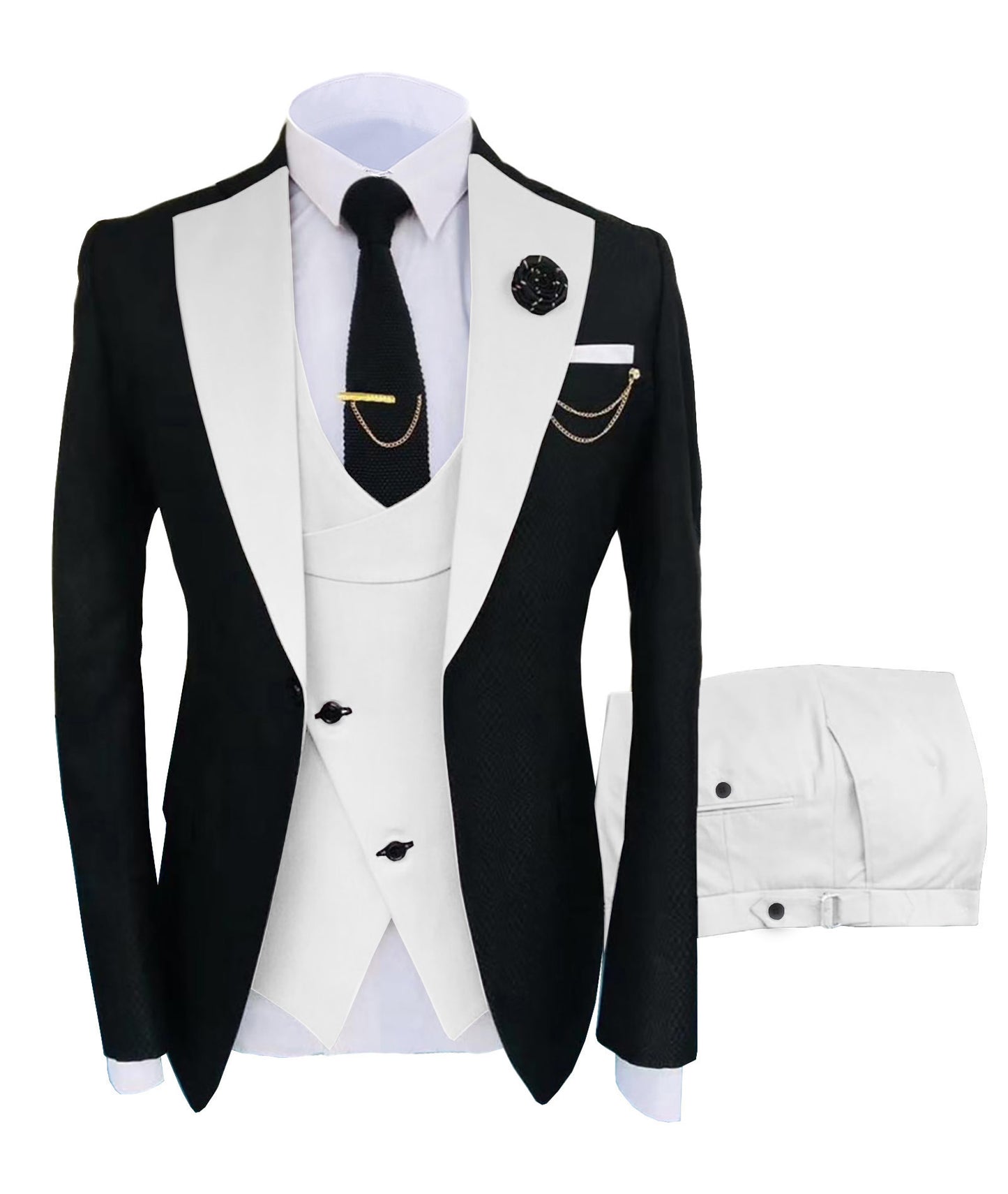 Men's Suit Vest and Pants Set – Formal Business Attire