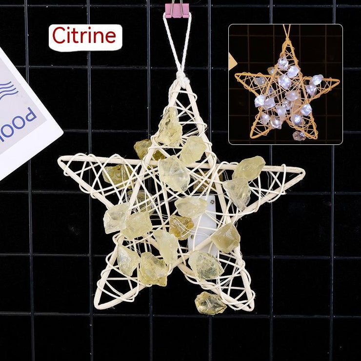 Christmas Halloween Decorative Lights Natural Crystal Stone