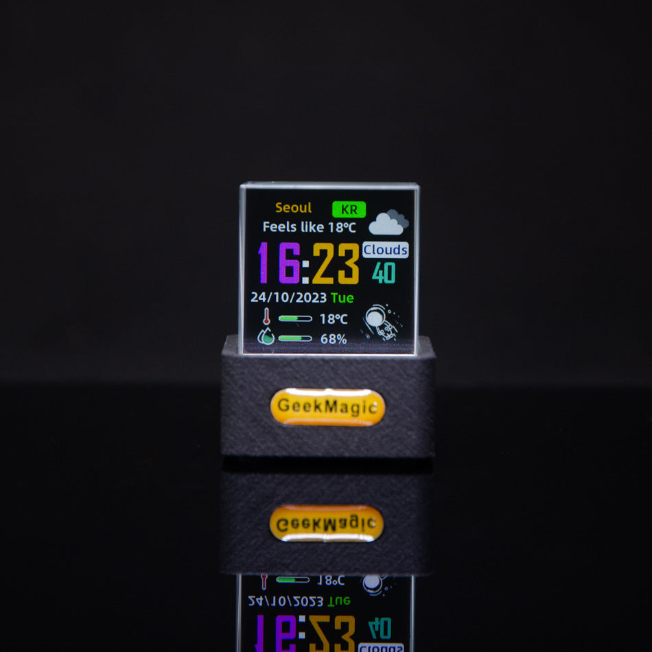 Trendy Mini Transparent WiFi Weather Display Clock