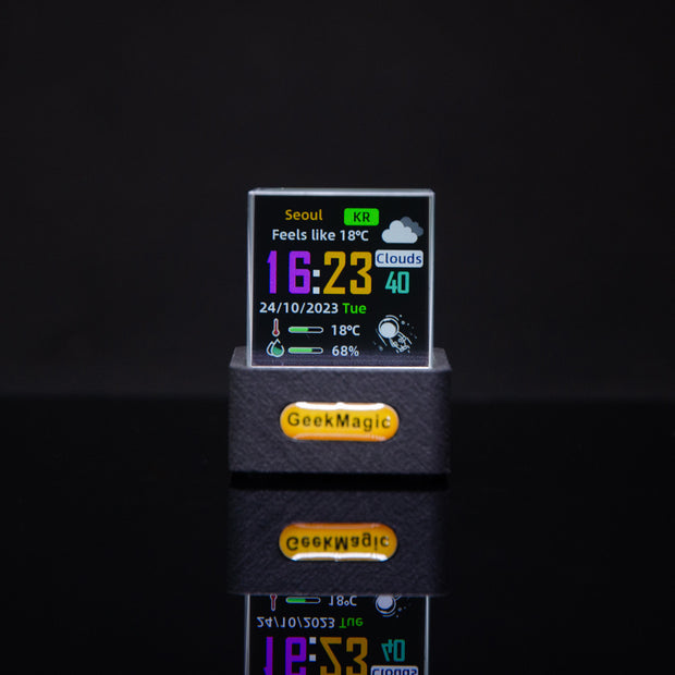 Trendy Mini Transparent WiFi Weather Display Clock