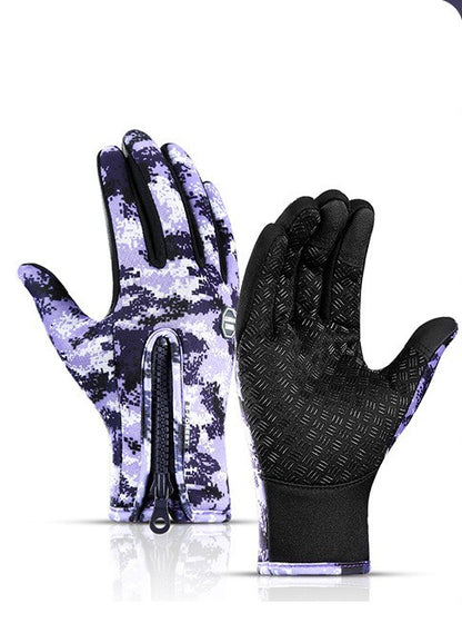 Waterproof touchscreen winter gloves 