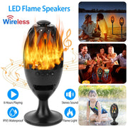 LED Flame Torch Speaker – Waterproof Outdoor Wireless Lantern