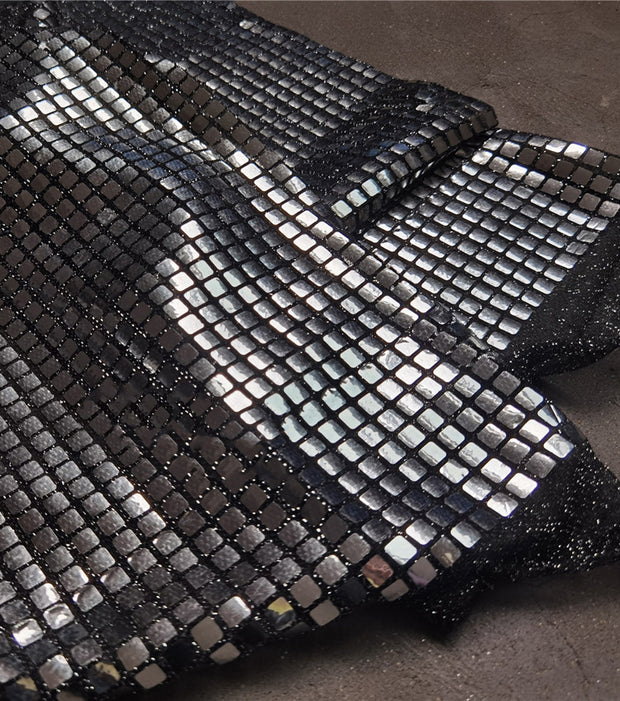 Bolso de ropa de diseñador con láser, pasarela de moda, boda, espejo de tela