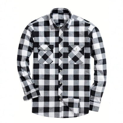 Flannel Plaid Shirt For Men All Seasons