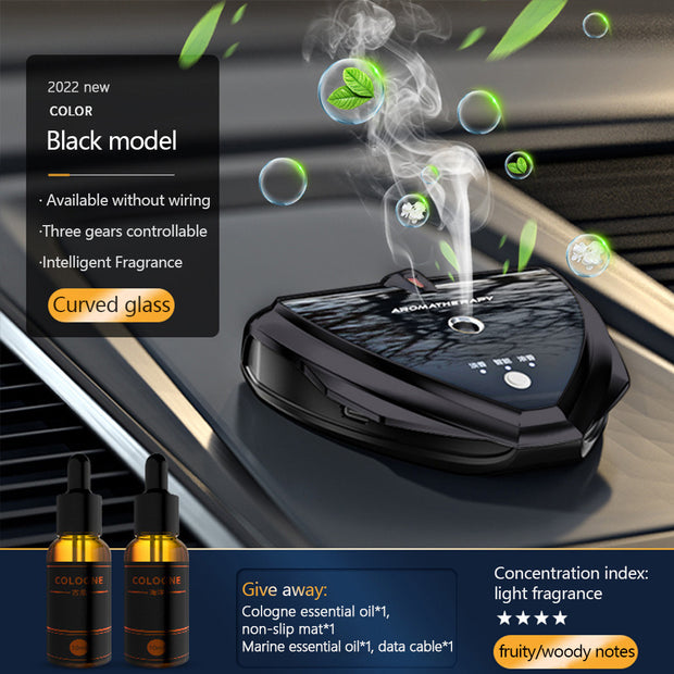 Fashion Smart Car Air Purifier with Aromatherapy Function