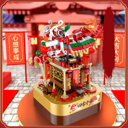 Building Blocks Music Box Christmas Tree Decor