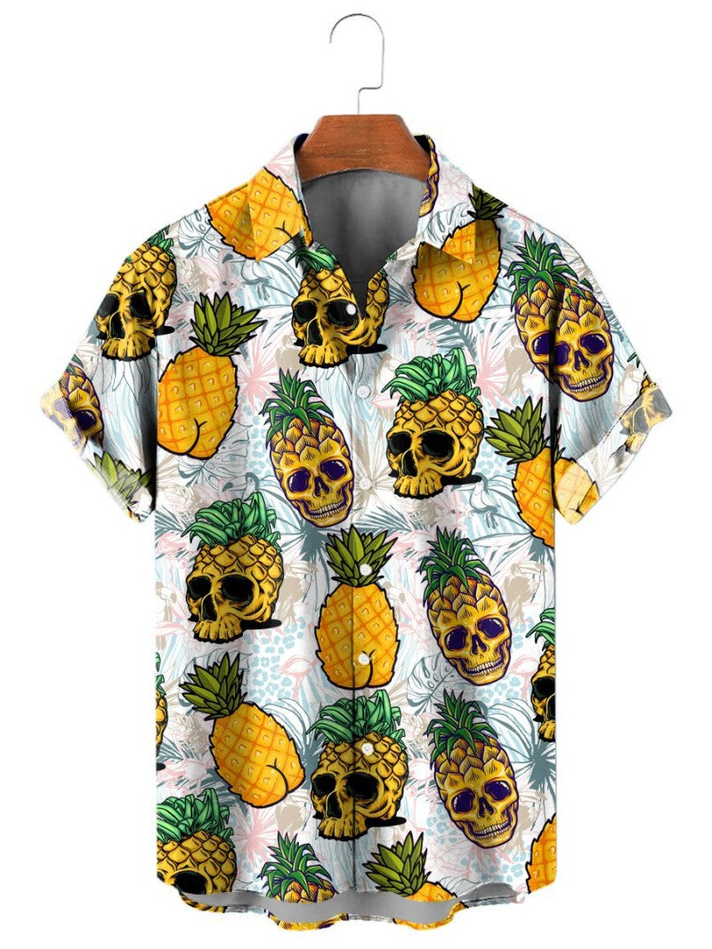 Pineapple Fruit Hawaiian Shirt Lemon 3d Printed Shirt