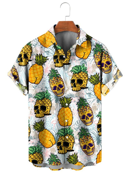 Pineapple Fruit Hawaiian Shirt Lemon 3d Printed Shirt