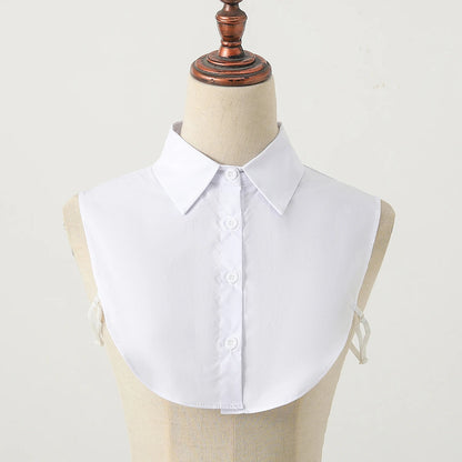 Women’s Cotton Detachable Fake Collar Half Shirt