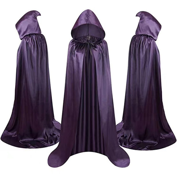 Children’s Wizard Halloween Cloak Hooded Cape Costume