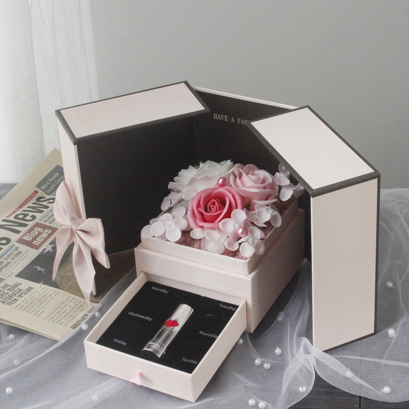 Mother’s Day Double Door Rose Gift Box – Jewelry & Decorative Keepsake