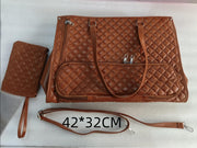 Women's Quilted Lunch Tote Bag – Thermal, Leak-Proof & Spacious