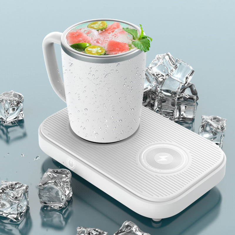 3 in 1 Cooling and Heating Thermal Cup Pad with wireless charger