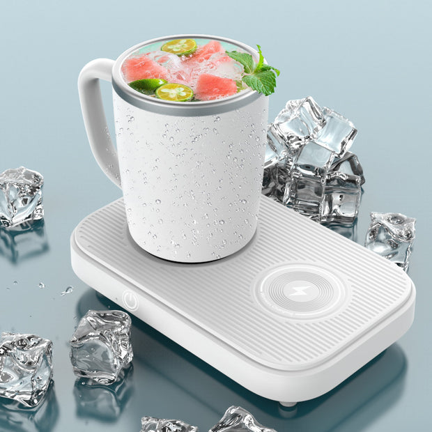 3 in 1 Cooling and Heating Thermal Cup Pad with wireless charger