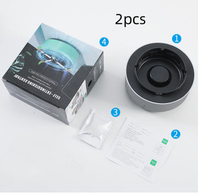 Portable Smoke Removal Air Purifier Ashtray for Car and Home