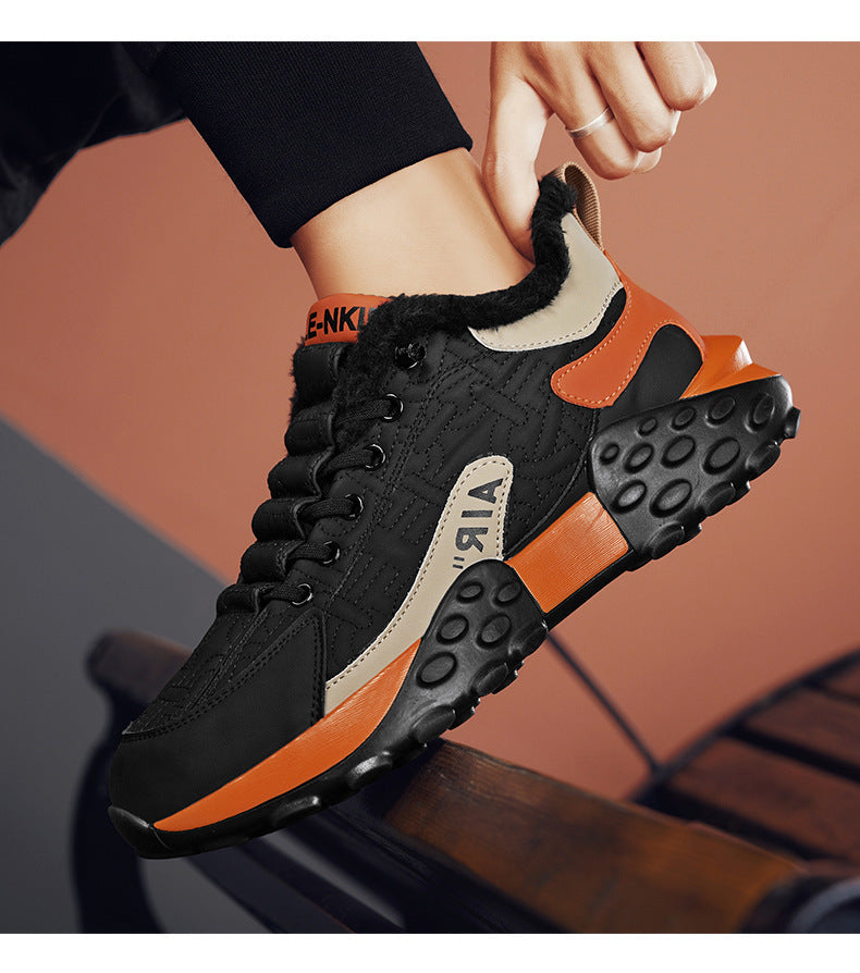 Men’s Winter Slip-On Work Shoes | Warm Velvet Safety Sneakers