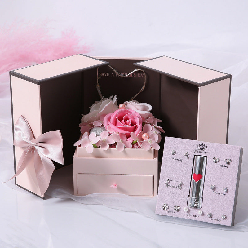 Mother’s Day Double Door Rose Gift Box – Jewelry & Decorative Keepsake