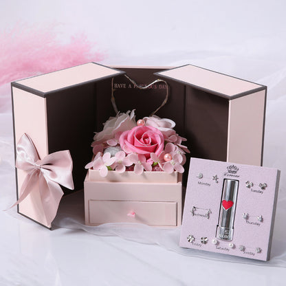 Mother’s Day Double Door Rose Gift Box – Jewelry & Decorative Keepsake