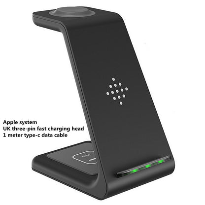 3 in 1 Wireless Fast Charging Station and Phone Stand