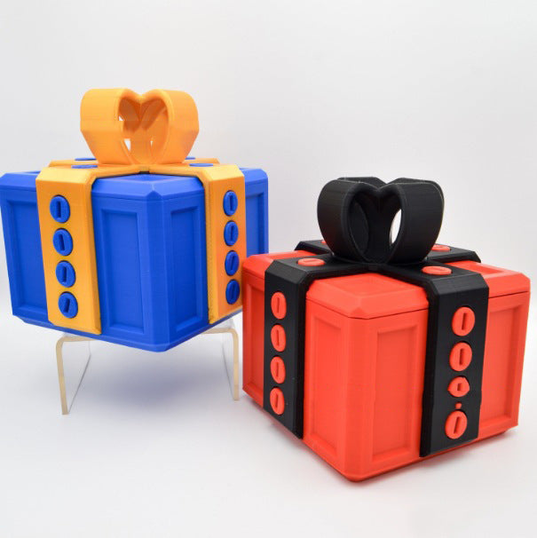 Caja de regalo molesta, divertida caja de regalo 3D con tornillos, caja de regalo de broma, caja de regalo novedosa para regalo de Año Nuevo.