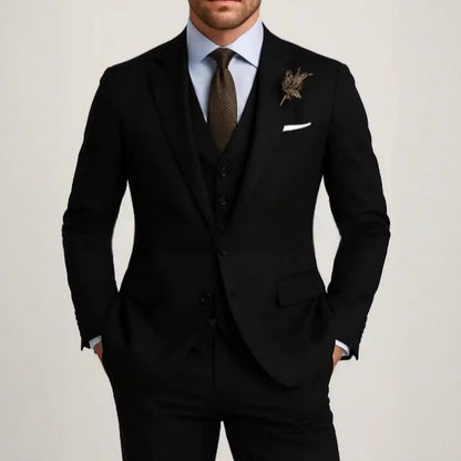 Men's Large Size Casual Three-piece Set