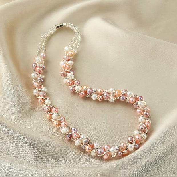 Natural Freshwater Pearl Short Necklace