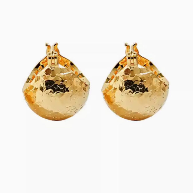 S925 Sterling Silver 3D Women’s Earrings with Buckle & Fabric