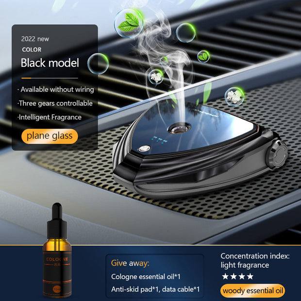 Fashion Smart Car Air Purifier with Aromatherapy Function