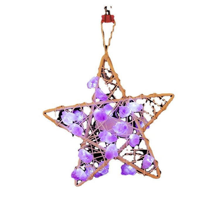 Christmas Halloween Decorative Lights Natural Crystal Stone